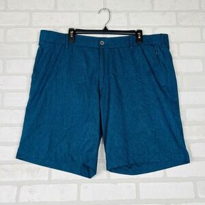 Swiss Tech Mens Teal Heather Performance Golf Hiking Shorts Size‎ 42